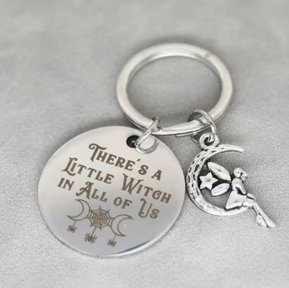 New There's a little witch in all of us keychain.